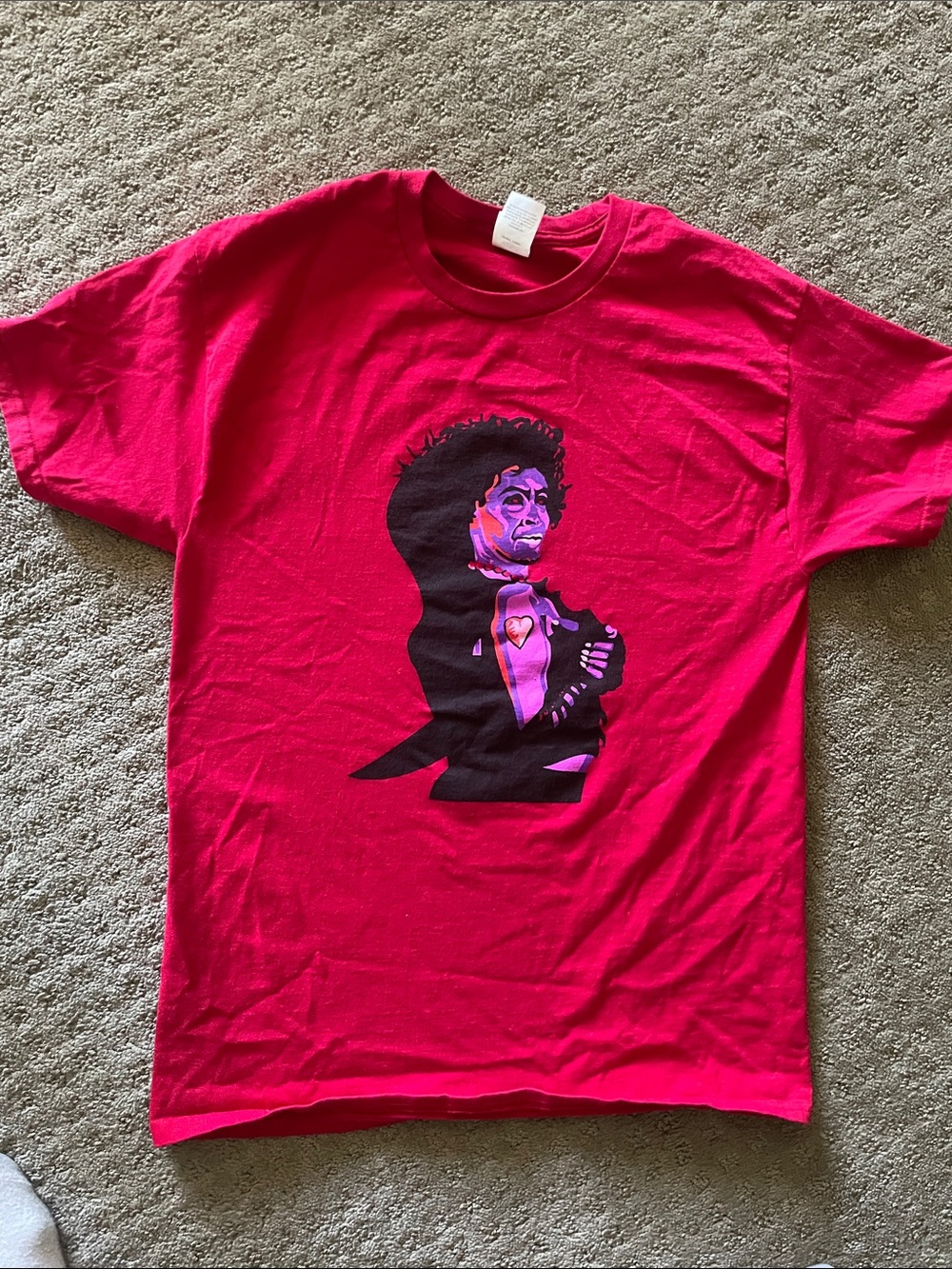Screen Printed “Rocky Horror” fandom vibes shirt (unisex) Men’s M, Women’s L/XL